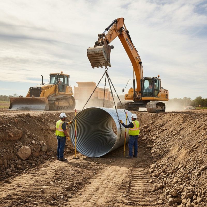 Local Culvert Pipe Installation pros at work
